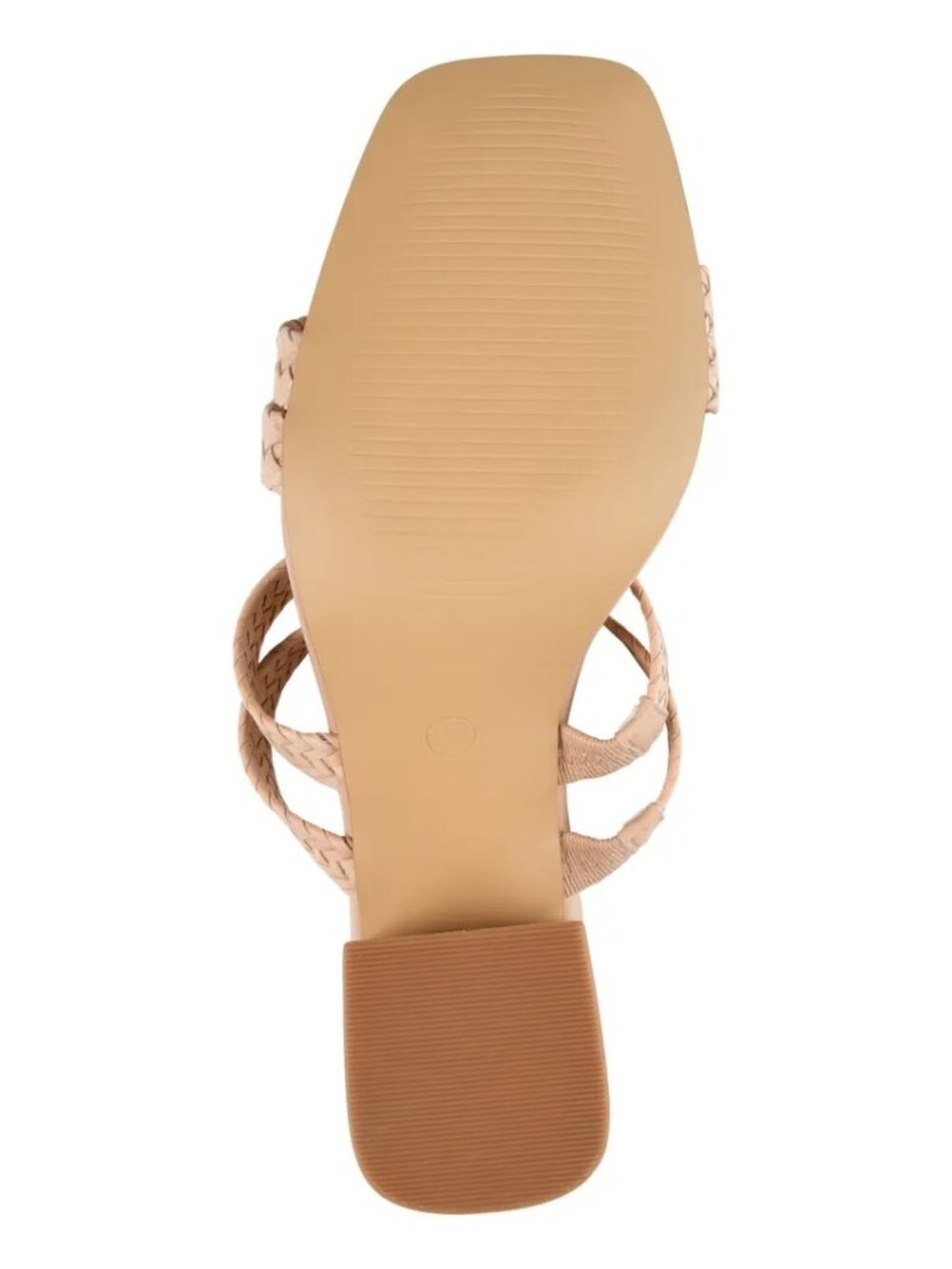 Journee Collection Womens Natia Pump Woven Block Heel Sandals Tan Size 9.5 - Picture 4 of 5